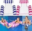 Water Lounger Pool Chair Lounge, Inflatable Pool Float 130 x 122 cm Pink