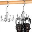 2 Pack Belt Hanger Closet Accessories Organizer 24 Storage Capacity, Hanging Holder Storage Hook for Belt, Tank Top Tie Clothes Bags Hats