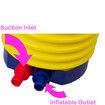 Foot Pump, Sports Inflatable Pump for Inflatables, Yoga, Bed, Mattress, Inflatable Swimming Ring and Toys