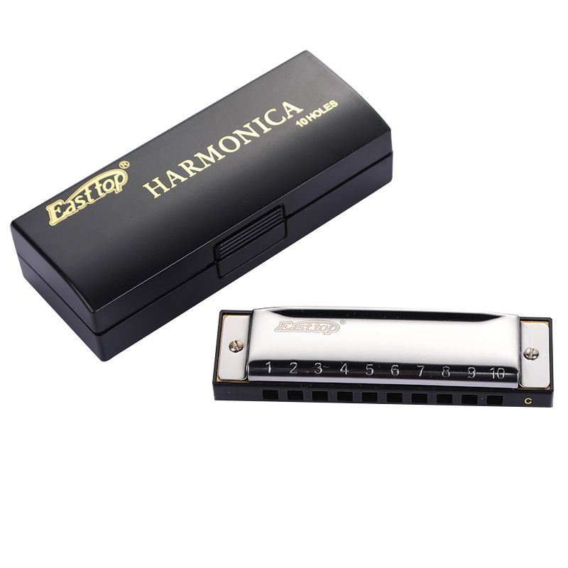 East top Harmonica, C Key Blues Harmonica for Beginners and Adults