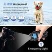 Remote Control Dog Training Collar,Waterproof Rechargeable Electric Shock Collar for Small Medium Large Dogs 15-150lbs with Flashlight Beep Vibration Modes