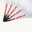 5 Pcs Solar Christmas Snowflake Pathway Lights 40cm Waterproof Xmas Candy LED Lights for Walkway Garden Lawn Yard