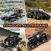 Remote Control Car, 8WD Offroad Waterproof RC Trucks, 1:12 RC Cars for Kids Ages 8-12, 2.4GHz All Terrain RC Drift Cars for Adults (Black)