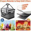 Foldable Outdoor Picnic Bag Tableware Storage Box For BBQ Large Capacity Waterproof Insulation Cooler Bags Camping Bags