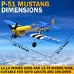 Remote Control Aircraft Plane,RC Plane with 3 Modes That Easy to Control,One-Key U-Turn Easy Control (Blue)