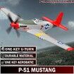 Remote Control Aircraft Plane,RC Plane with 3 Modes That Easy to Control,One-Key U-Turn Easy Control (Red)