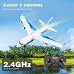 RC Plane,G2 Remote Control Jet Airplane,Ready to Fly Airplane with One Key Aerobatic,LED Light,4-Axis Fighter Jet,2.4Ghz Plane for Kids Boys Girls Beginner,2 Battery