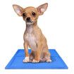 Pet Cooling Mat Foldable Puppy Ice Mat Blue Double-layer Pressing Ice Pad Machine Washable Summer Reusable Training Pad For Dog Size S