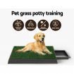 i.Pet Pet Training Pad Dog Potty Toilet Large Portable With Tray Grass 2 Mats