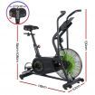 Everfit Air Bike Dual Action Exercise Bike Fitness Home Gym Cardio