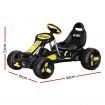 Rigo Kids Pedal Go Kart Ride On Toys Racing Car Plastic Tyre Black