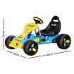 Rigo Kids Pedal Go Kart Ride On Toys Racing Car Plastic Tyre Blue