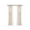 Artiss 2X 132x160cm Blockout Sheer Curtains Beige