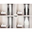 Artiss 2X 132x160cm Blockout Sheer Curtains Black