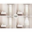 Artiss 2X 132x274cm Blockout Sheer Curtains Beige