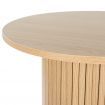 Artiss Coffee Table Round Side Table Fluted Base PIIA