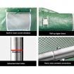 Green Fingers Greenhouse 9x3x2M Walk in Green House Tunnel Plant Garden Shed Dome
