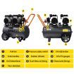 Giantz 50L Air Compressor 200L/min 3.0HP Oil-Free Quiet Electric Portable Air Inflator