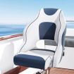 Seamanship Captain Bucket Boat Seats Helm Chair Flip Up Bolster Swivel Foam Blue