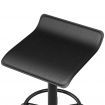 Artiss Salon Stool Swivel Height Adjustable Square Barber Spa Chair PU Black