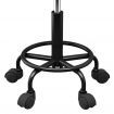 Artiss Salon Stool Swivel Height Adjustable Square Barber Spa Chair PU Black