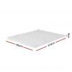 Giselle Bedding Memory Foam Mattress Topper 7-Zone Airflow Pad 8cm King White