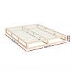Artiss Bed Frame Queen Size Wooden Base Mattress Platform Timber Pine KALAM