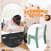 4 IN 1 Kids Table and Chairs Set Childrens Picnic Play Activity Centre Furniture Outdoor Indoor Study Craft Drawing Storage Desk with 2 Tabletops