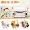 4 IN 1 Kids Table and Chairs Set Childrens Activity Centre Picnic Play Study Furniture Indoor Outdoor Drawing Art Gaming Craft Book Storage Desk