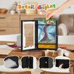 5 Pcs Art Frames Craft Display Kids Artwork Photo Storage Canvas Wooden Black Children A4 Hold 150 Pictures