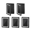 5 Pcs Art Frames Craft Display Kids Artwork Photo Storage Canvas Wooden Black Children A4 Hold 150 Pictures