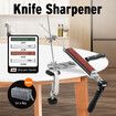 Knife Sharpener Stone Kit Professional Kitchen Chef Sharpening System Fix Angle Utensil Knives Grind Honing Tool 360 Degree Rotation Flip 4 Whetstone