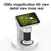 HD 1000X 4inchLCD Digital Microscope Magnifier Camera with Stand Kids Toy Gifts