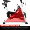 Fitness Spin Bike Stationary Bicycle Workout Indoor Cycling Home Gym Exercise Cardio Trainer Adjustable Belt Drive Phone Holder LCD Monitor