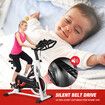 Fitness Spin Bike Stationary Bicycle Workout Indoor Cycling Home Gym Exercise Cardio Trainer Adjustable Belt Drive Phone Holder LCD Monitor