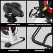 Fitness Spin Bike Stationary Bicycle Workout Indoor Cycling Home Gym Exercise Cardio Trainer Adjustable Belt Drive Phone Holder LCD Monitor