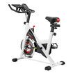 Fitness Spin Bike Stationary Bicycle Workout Indoor Cycling Home Gym Exercise Cardio Trainer Adjustable Belt Drive Phone Holder LCD Monitor