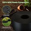 30mx15cm Garden Edging Lawn Border Landscape Edge Flexible DIY Fence Barrier Path Driveway Plant Grass Flower Bed Support Plastic Roll Kit