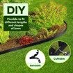 No Dig Garden Edging 3x10m Landscape Edge Fence Lawn Border Decor Flexible Plant Grass Barrier Paver Flower Bed Support Bender DIY Plastic