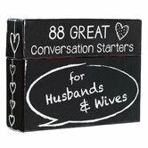88 Great Conversation Starters for Husbands and Wives,Romantic Card Game,Communication & Marriage Help,Fun Anniversary or Wedding Gifts for The Couple