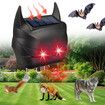 2pcs Solar Nocturnal Animal Repeller With Red LED Flash Lights Waterproof Snowproof Predator Control For Badger,Wolf,Coyote,Fox,Deer Raccoon For Garden,Courtyard,Orchard,Farm & Chicken Coops