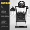 Racing Simulator Wheel Stand Flight Upgraded Sim Cockpit Foldable Gaming Steering Accessories  Logitech Thrustmaster