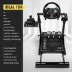 Racing Simulator Wheel Stand Upgraded Flight Sim Cockpit Foldable Gaming Steering Accessories  Logitech Thrustmaster