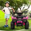 Kids Ride On Car ATV Model Toy Quad Bike Car Pink 4 Wheeler Motorised Rechargeable Battery MP3 USB LED Children