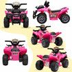 Kids Ride On Car ATV Model Toy Quad Bike Car Pink 4 Wheeler Motorised Rechargeable Battery MP3 USB LED Children