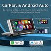 6.86 Inch Car Player MP5 Wireless CarPlay Android Car Phone Screen Portable BT/AUX/FM Transfer Touch Foldable