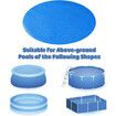 Solar Pool Covers 12 Feet Diameter Round Above Ground Bubble Pool Hot Tub Spa Thermal Solar Covers (12 Feet)