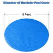 Solar Pool Covers 8 Feet Diameter Round Above Ground Bubble Pool Hot Tub Spa Thermal Solar Covers (8 Feet)