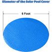 Solar Pool Covers 6 Feet Diameter Round Above Ground Bubble Pool Hot Tub Spa Thermal Solar Covers (6 Feet)