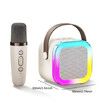 Karaoke 2 Speakers Portable Bluetooth  Wireless  Lightweight with RGB LED Light Girls Boys Birthday Gift